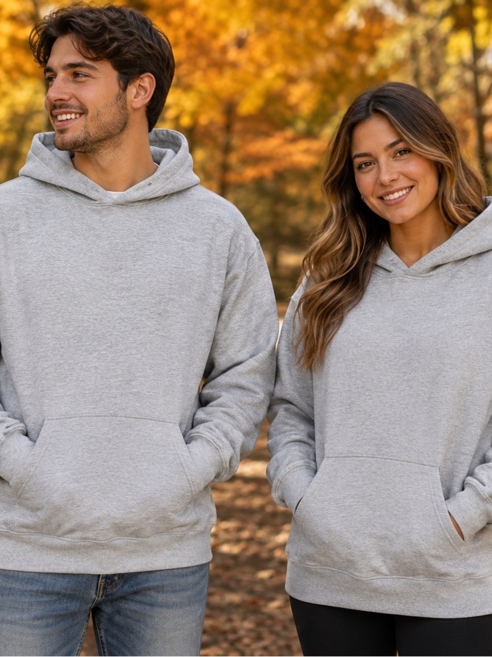 Lightweight Gray Hoodie Sweatshirt - Casual Pullover